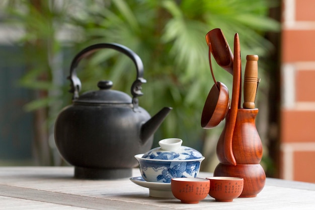 Comfortable tea setting